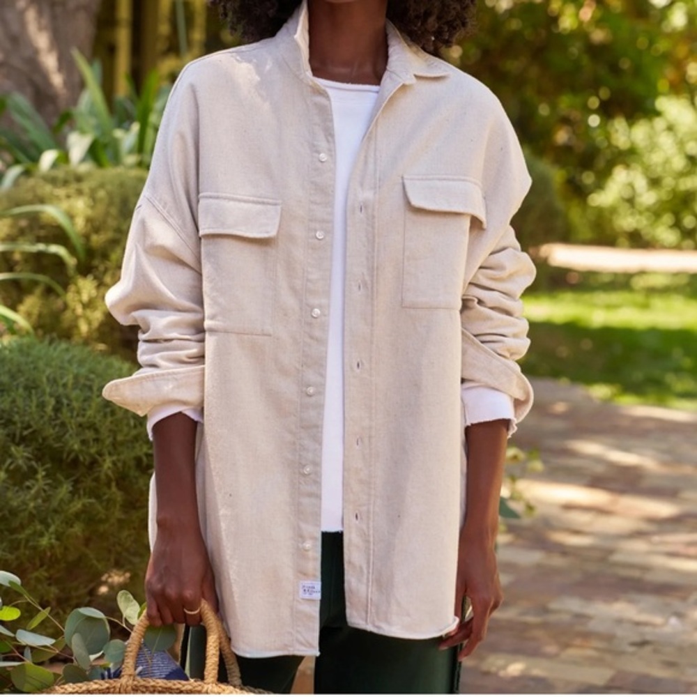 Frank & Eileen McLoghlin Utility Shirt In Natural